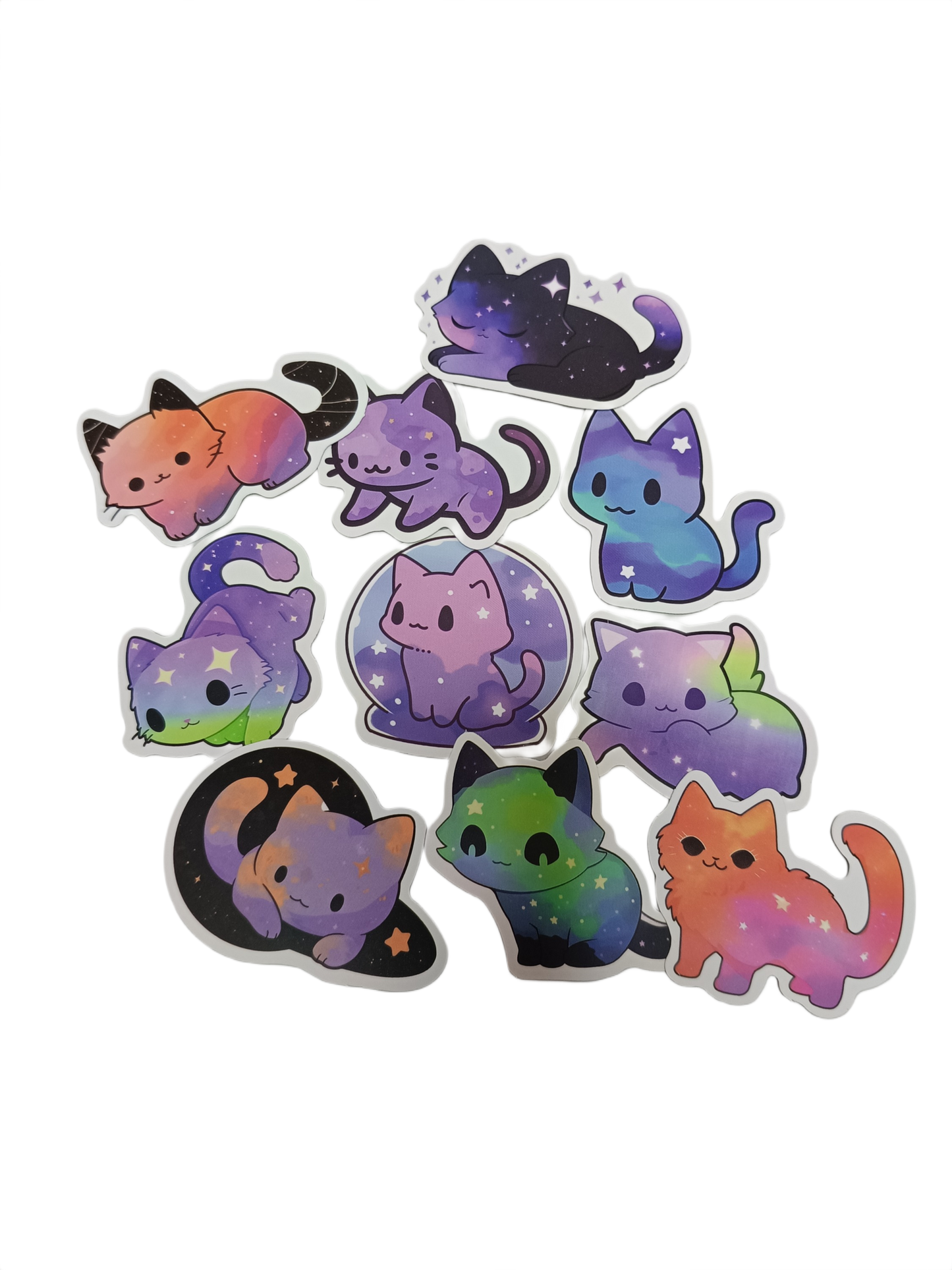 Pegatinas gatos galácticos