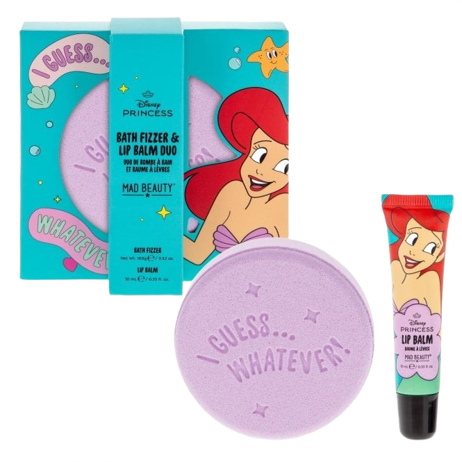 Set de Bomba de Baño y Bálsamo Labial Ariel – Disney Princess Express Yourself