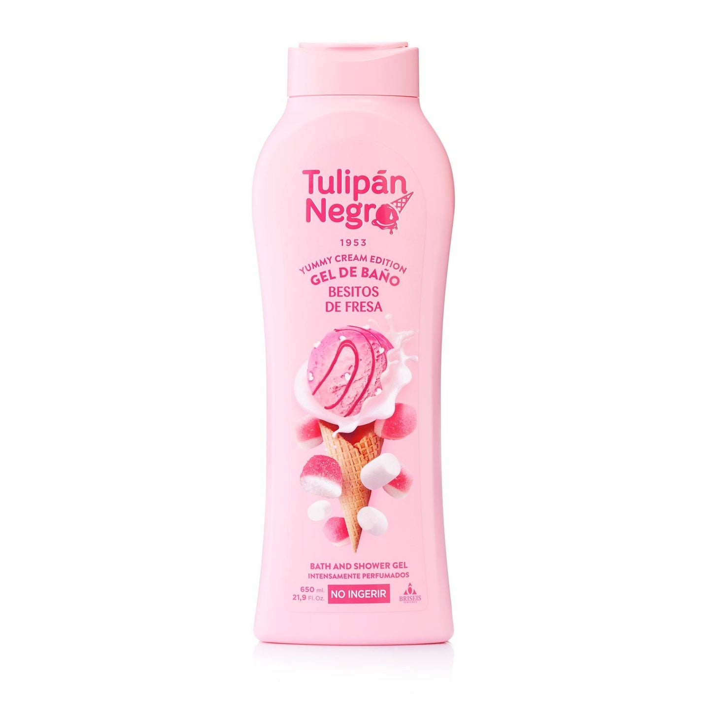 Gel de Baño Tulipán Negro Besitos de Fresa 650 ML