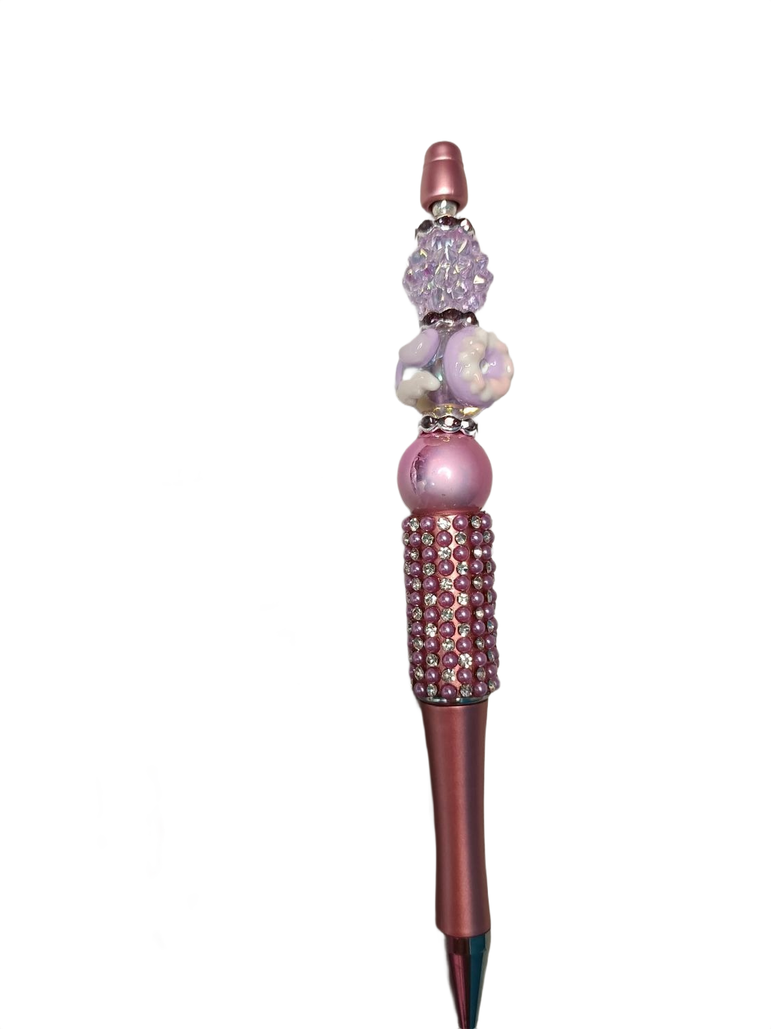 Bolígrafo kawaii rosa y lila