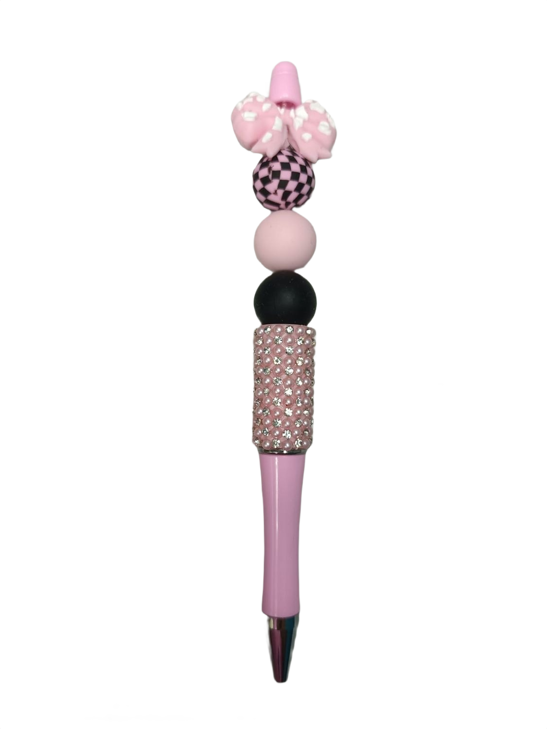 Bolígrafo kawaii lazo rosa