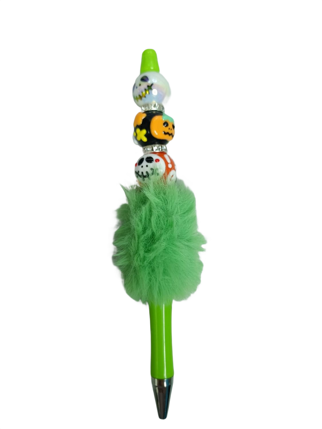 Bolígrafo pelo verde halloween