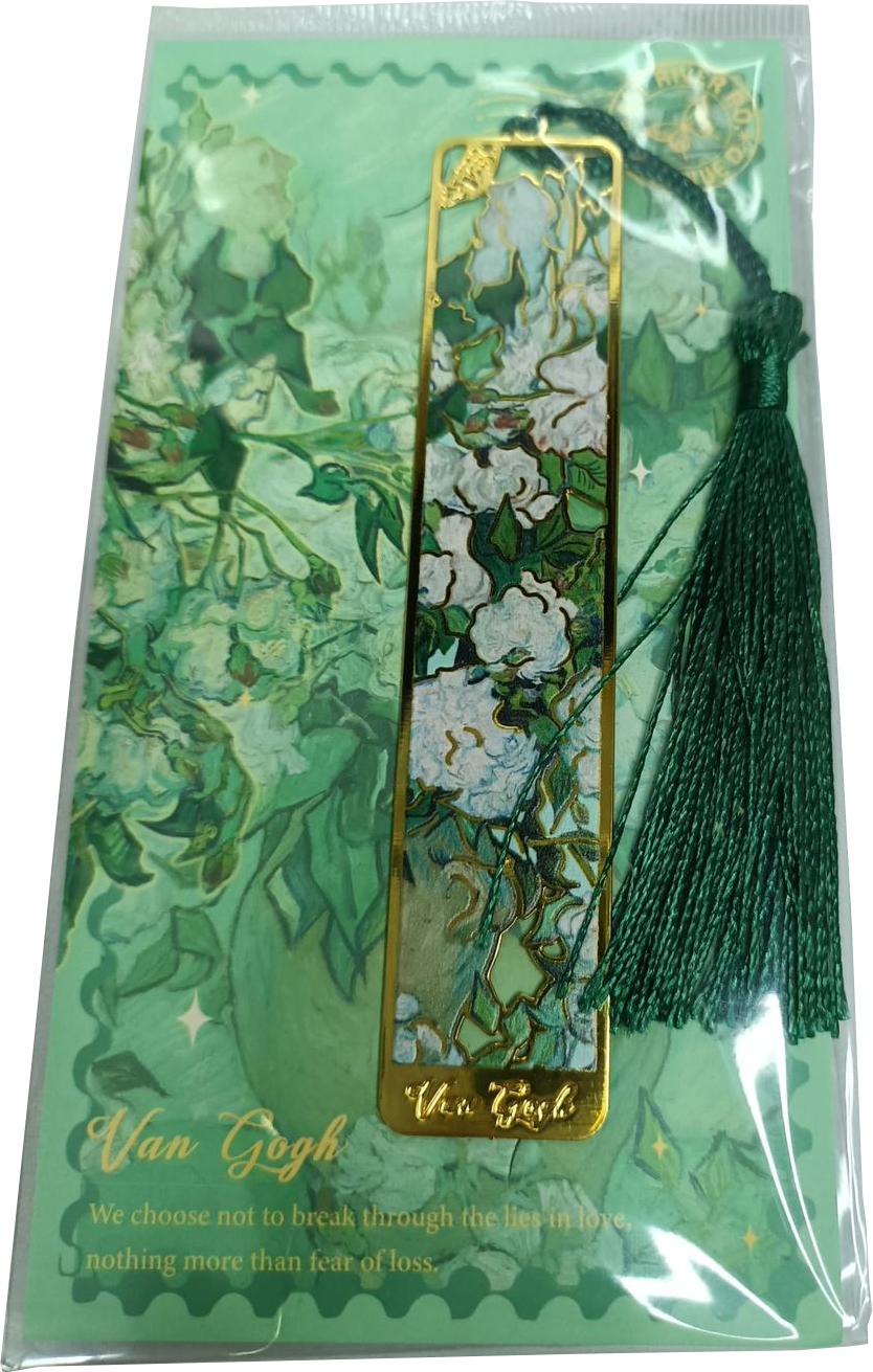 Marcapáginas metálico con motivo de cuadro Van Gogh