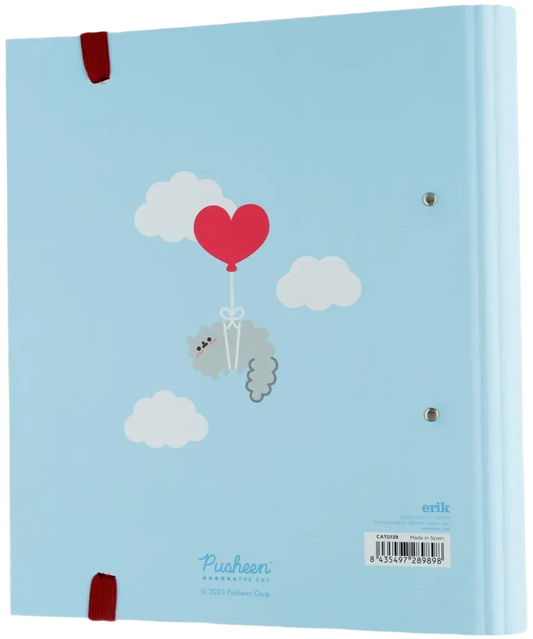 Carpeta Escolar 2 Anillas Pusheen Purrfect Love Collection