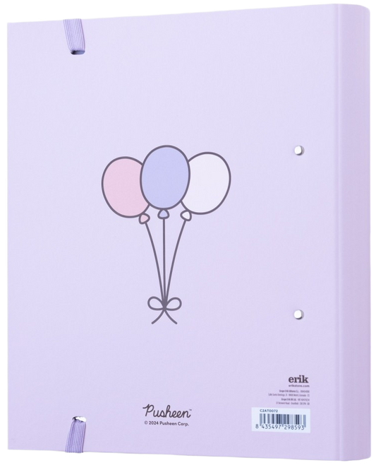 Carpeta Escolar 2 Anillas Pusheen Moments