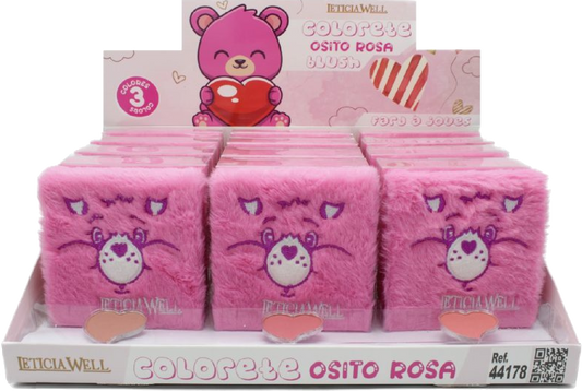 Colorete blush osito rosa - Leticia Well