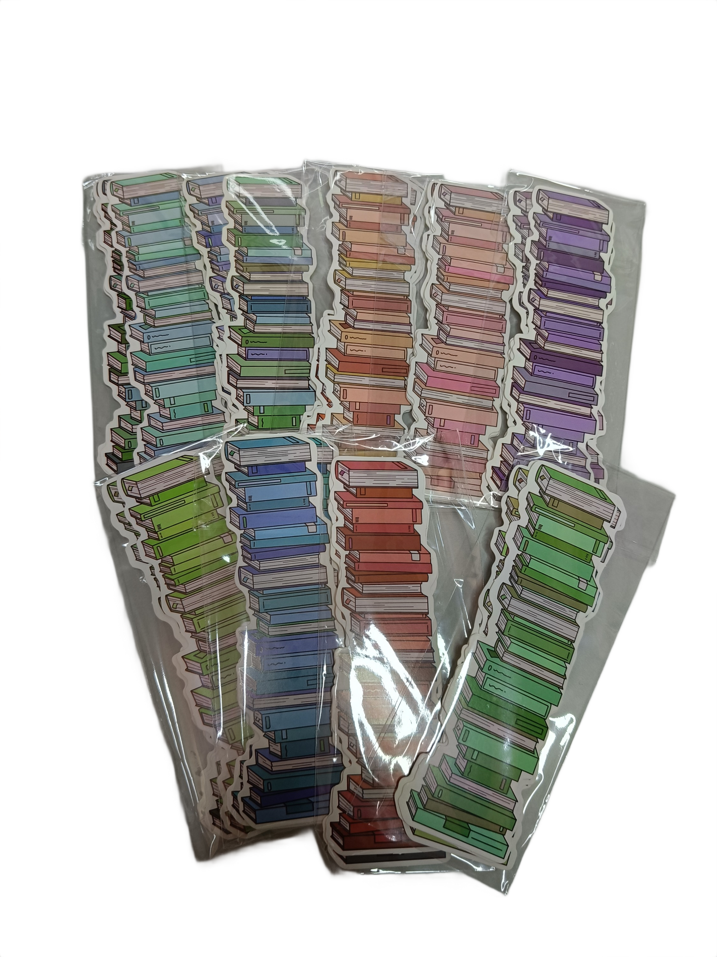 Marcapáginas de montón de libros