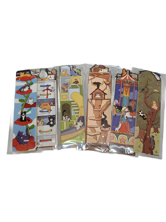 Marcapáginas mundo gatuno