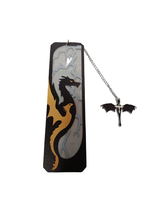 Marcapáginas metálico Alas de Sangre