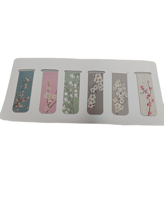 Marcapáginas imán de flores 2