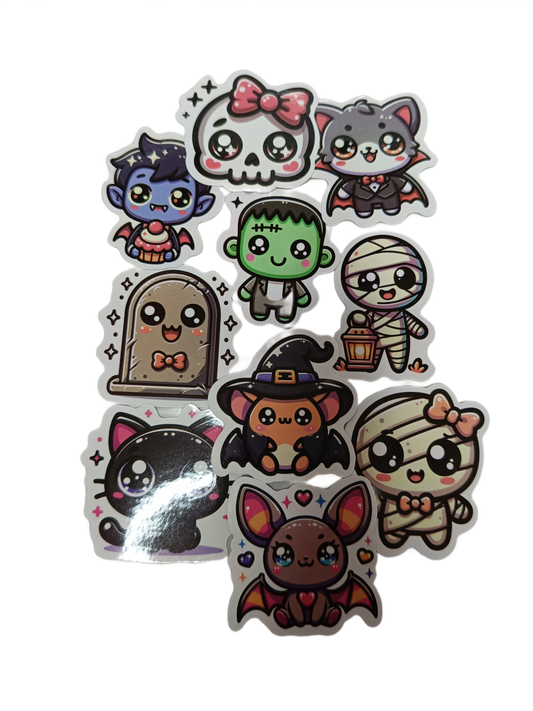 Pegatinas de Halloween kawaii