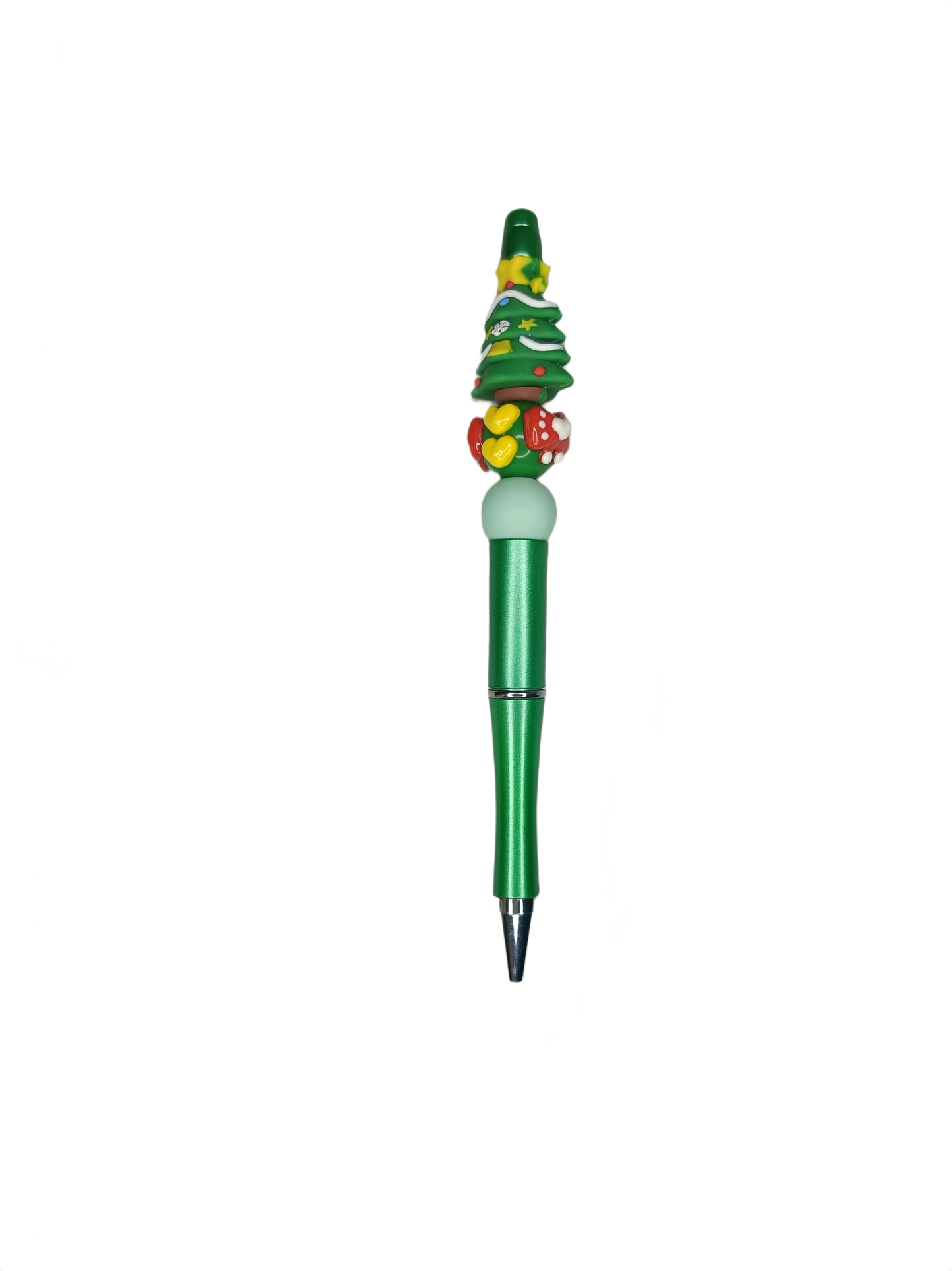 Bolígrafo navideño árbol con bolita