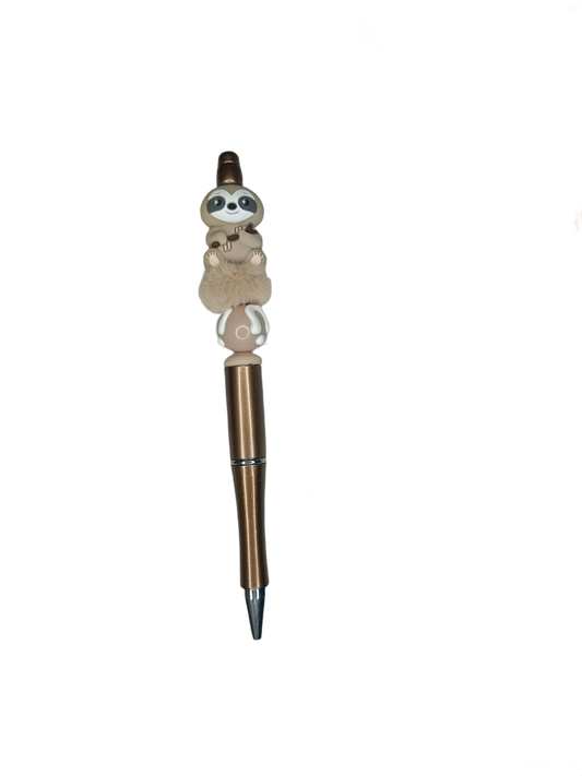 Bolígrafo perezoso marrón