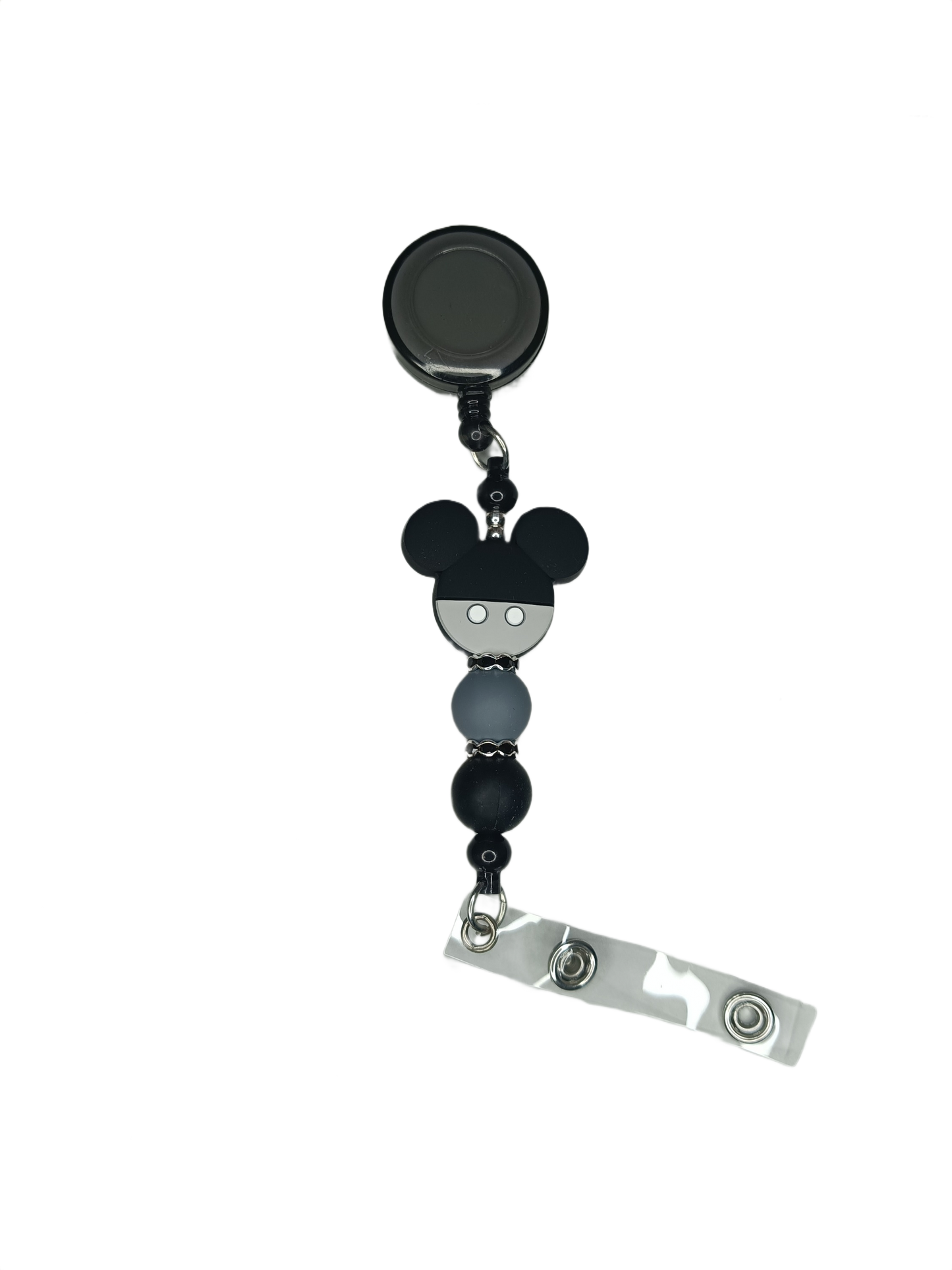 Porta tarjetas extensible silueta orejas negro