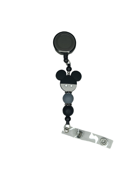 Porta tarjetas extensible silueta orejas negro