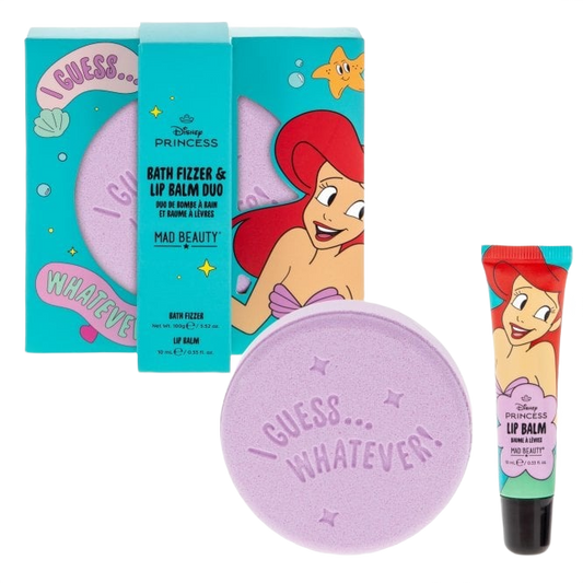 Set de Bomba de Baño y Bálsamo Labial Ariel – Disney Princess Express Yourself