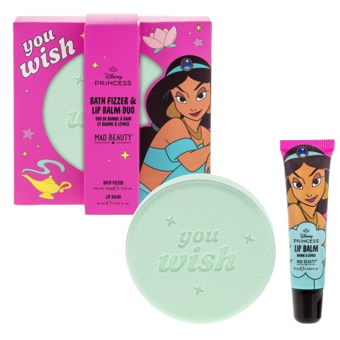 Set de Bomba de Baño y Bálsamo Labial Jasmine – Disney Princess Express Yourself