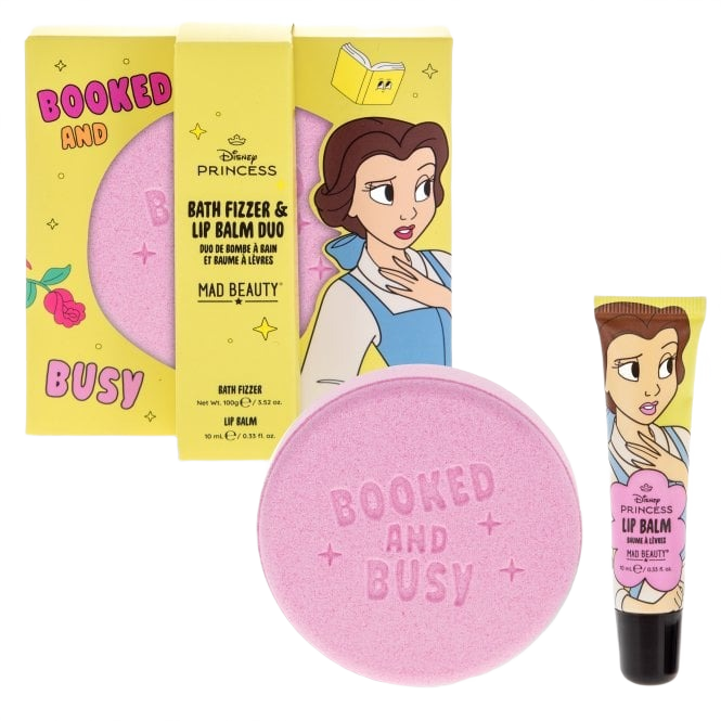 Set de Bomba de Baño y Bálsamo Labial Bella – Disney Princess Express Yourself