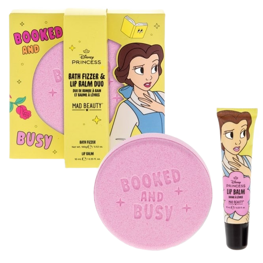 Set de Bomba de Baño y Bálsamo Labial Bella – Disney Princess Express Yourself
