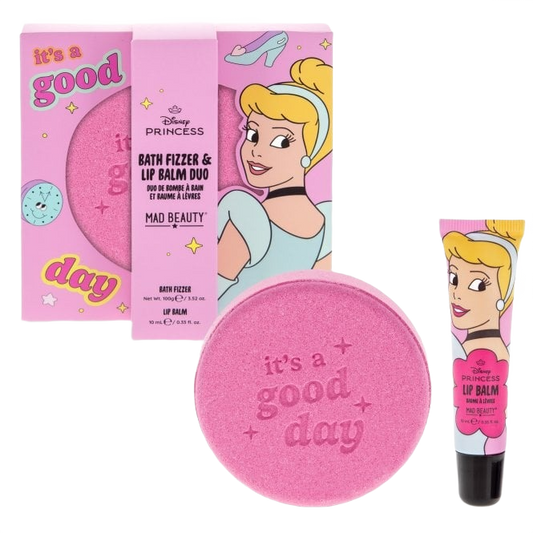 Set de Bomba de Baño y Bálsamo Labial Cenicienta – Disney Princess Express Yourself