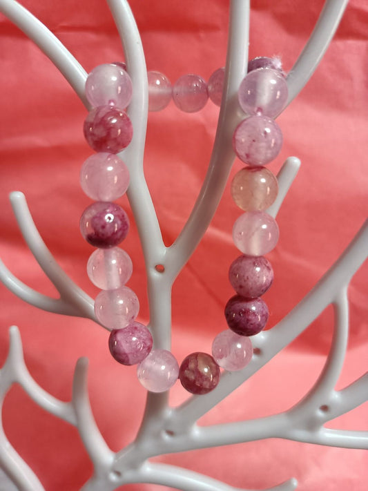 Pulsera de jade persa rosa