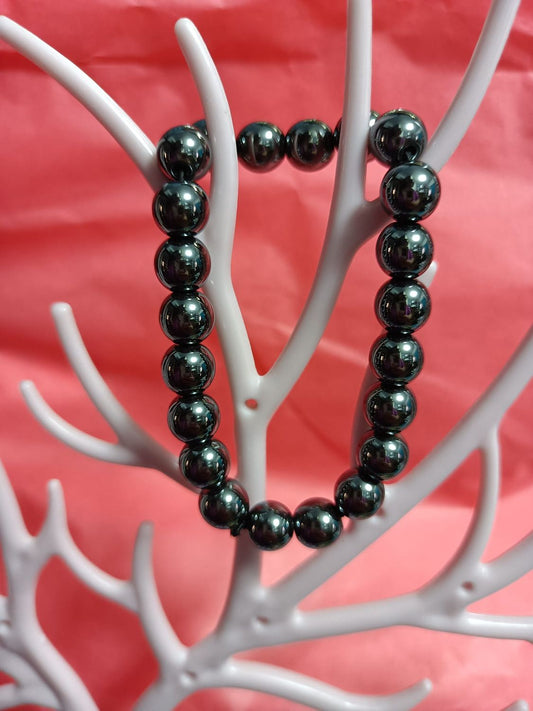 Pulsera de hematita negra