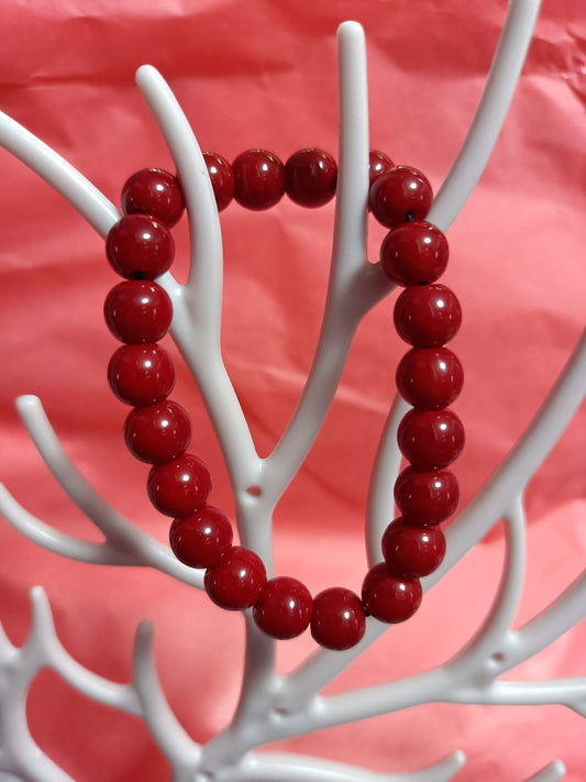 Pulsera de coral rojo