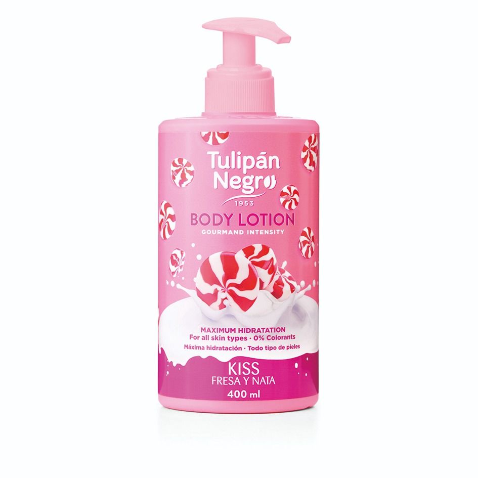 Body Lotion Tulipán Negro Fresa y Nata 400 ml