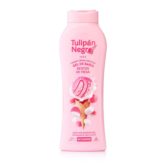 Gel de Baño Tulipán Negro Besitos de Fresa 650 ML