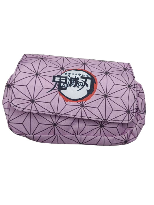 Estuche rosa kimetsu no yaiba