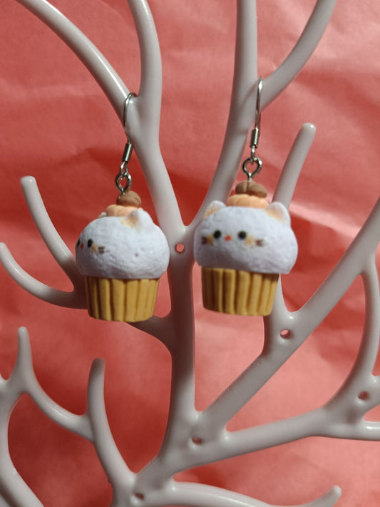 Pendientes madalena gato lila