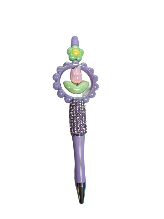Bolígrafo tulipán morado