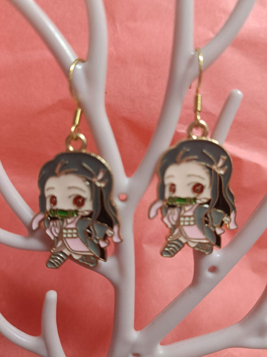 Pendientes Nezuko Kamado