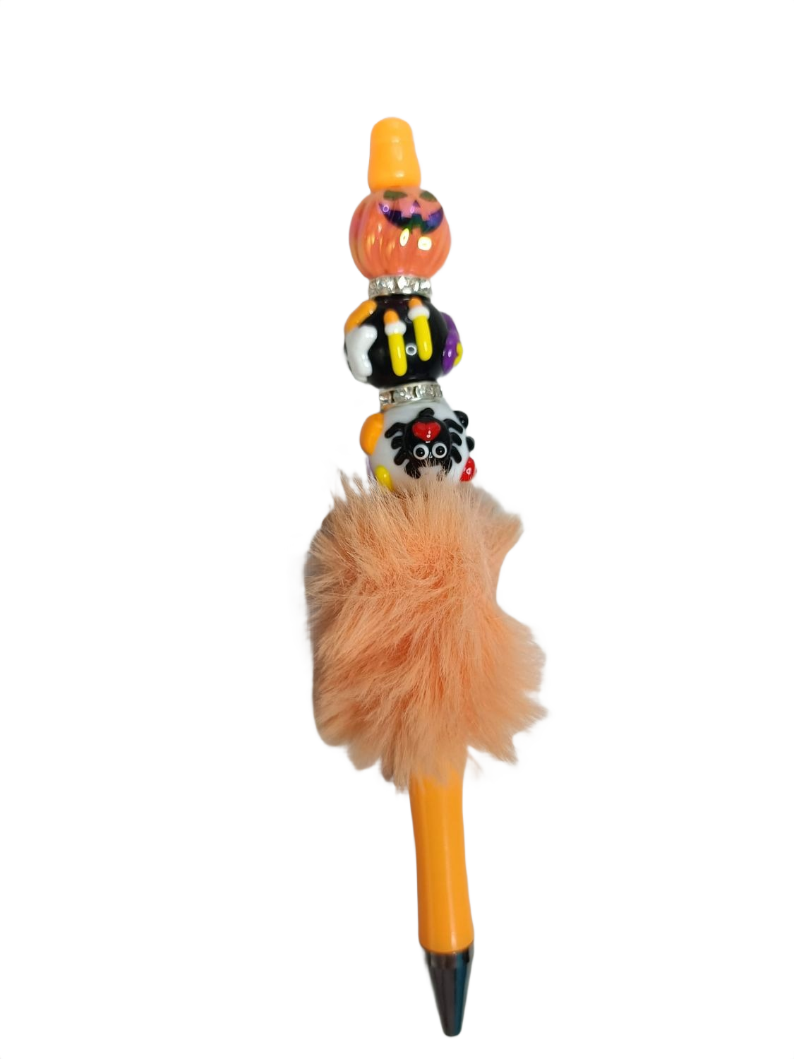 Bolígrafo halloween pelo naranja