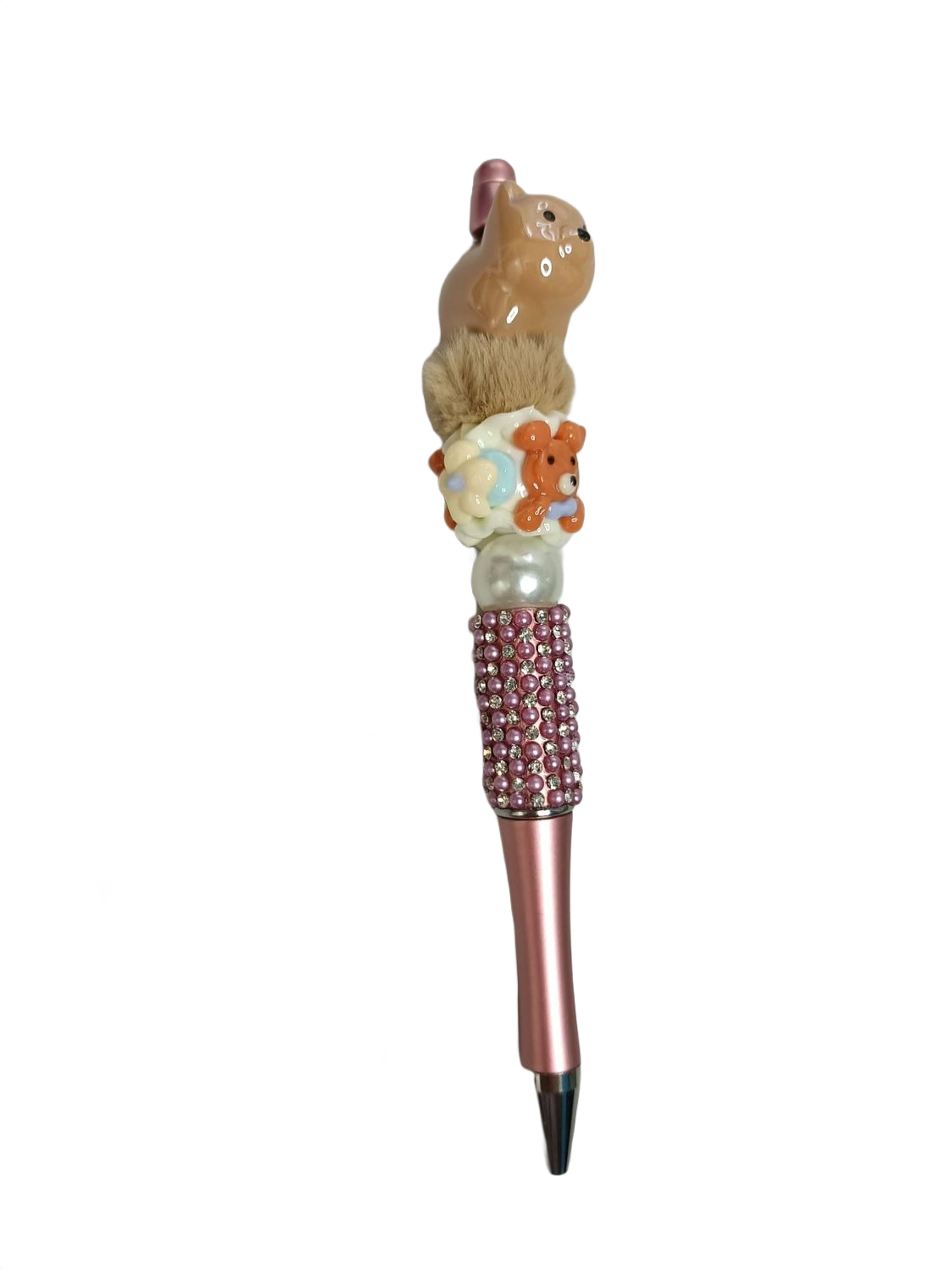 Bolígrafo perro marrón