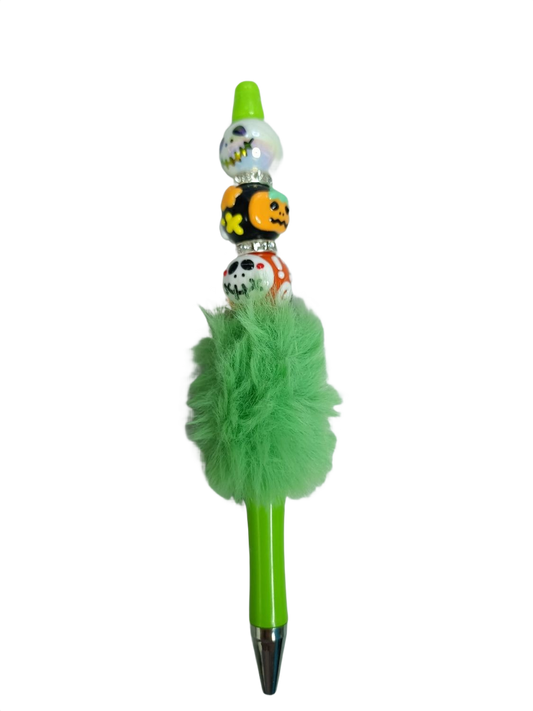 Bolígrafo pelo verde halloween