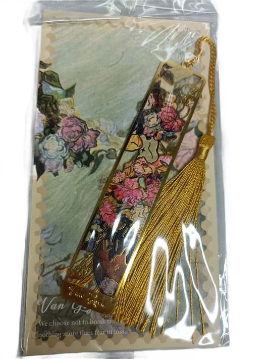 Marcapáginas metálico con motivo de cuadro Van Gogh