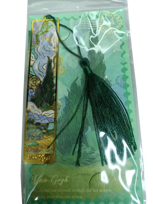 Marcapáginas metálico con motivo de cuadro Van Gogh
