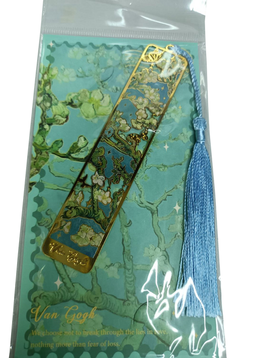 Marcapáginas metálico con motivo de cuadro Van Gogh