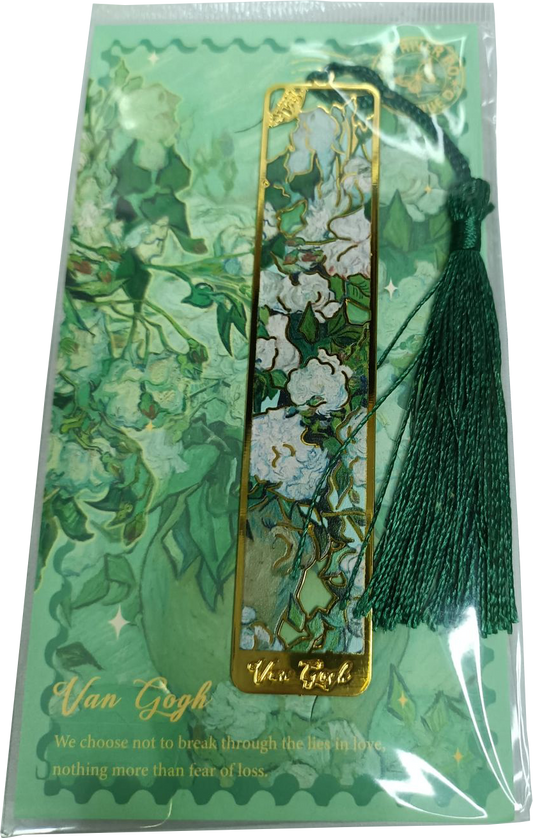 Marcapáginas metálico con motivo de cuadro Van Gogh