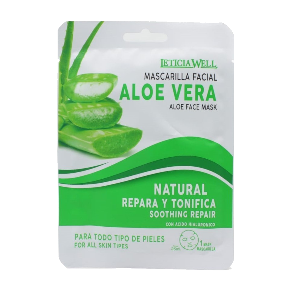 Mascarilla reparadora y tonificante con aloe vera
