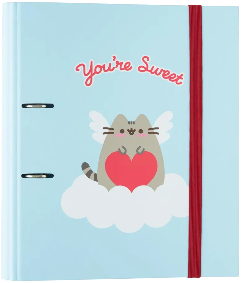 Carpeta Escolar 2 Anillas Pusheen Purrfect Love Collection