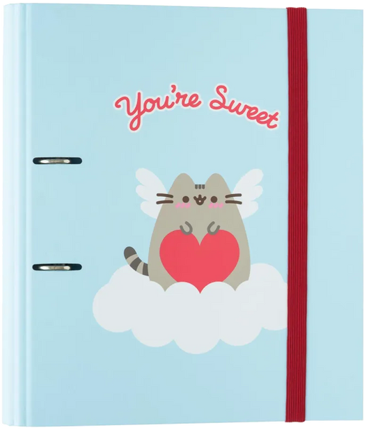 Carpeta Escolar 2 Anillas Pusheen Purrfect Love Collection