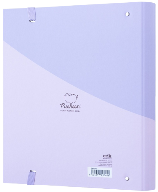 Carpeta Escolar 4 Anillas Pusheen Moments