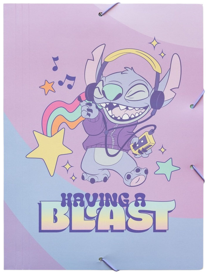 Carpeta con solapas de cartón de Stich