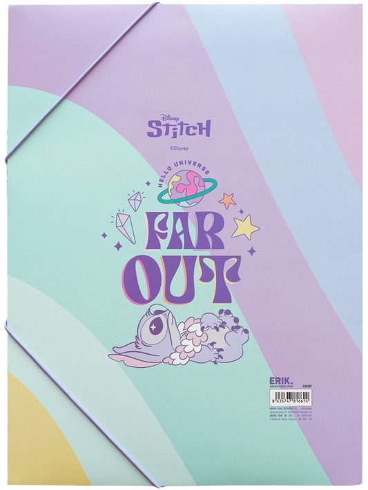 Carpeta con solapas de cartón de Stich