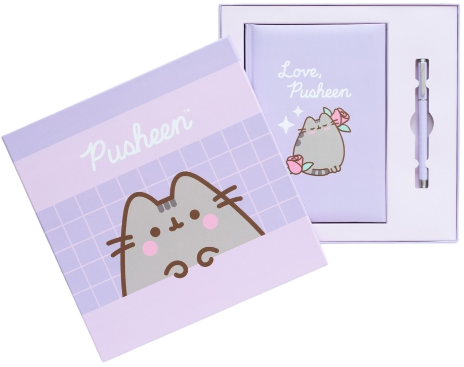 Set Cuaderno Y Boligrafo Premium Pusheen Moments