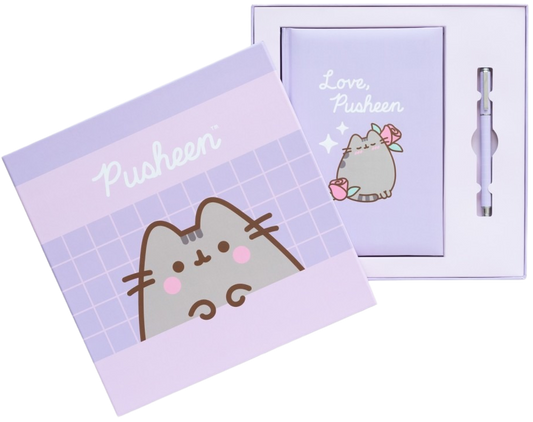 Set Cuaderno Y Boligrafo Premium Pusheen Moments