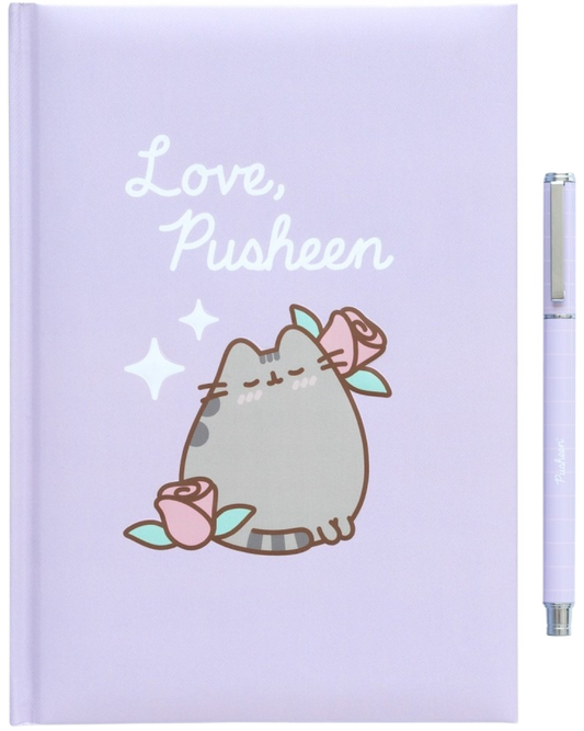 Set Cuaderno Y Boligrafo Premium Pusheen Moments