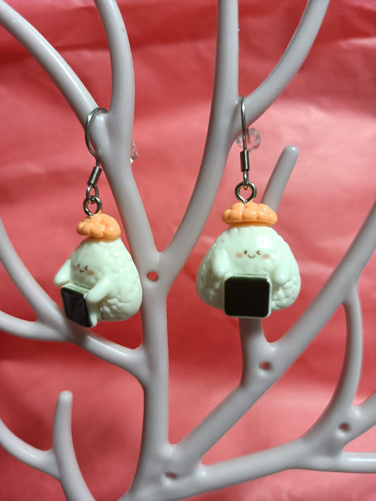 Pendientes de Onigiri kawaii